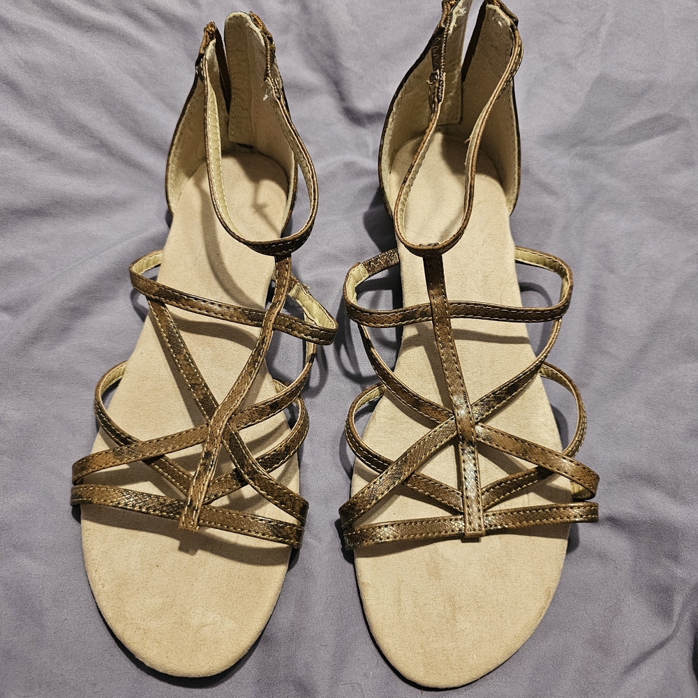 Women's Strappy Sandals - Tan